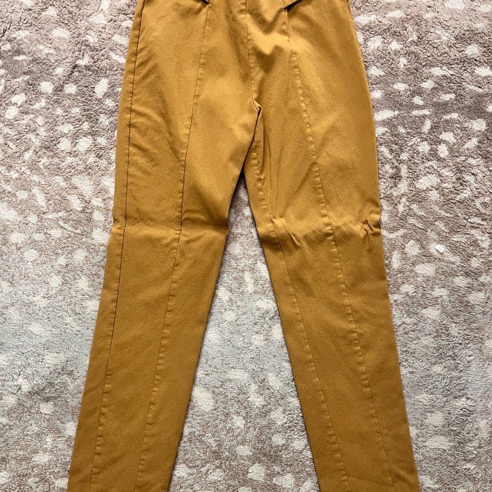 Forever 21 Golden Brown Zip-Back Skirt